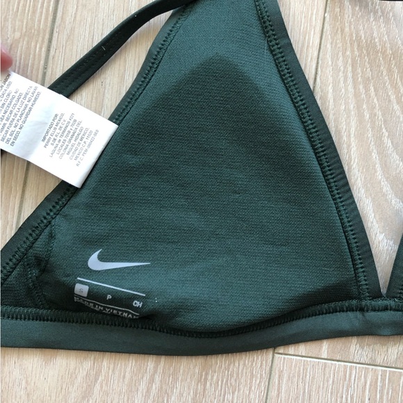 NWOT Nike Triangle Bikini Top in Dark Green Size S - Picture 9 of 9